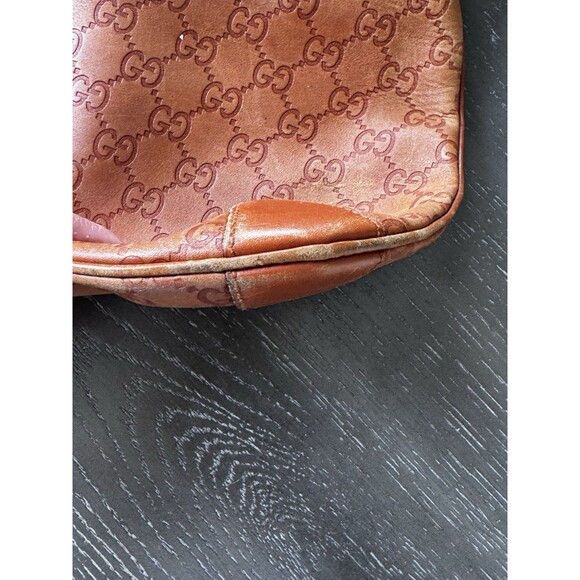 Gucci Gg Pattern Guccisima Calf Terracotta Color Well Loved No Tariffs!!! - Picture 3 of 10